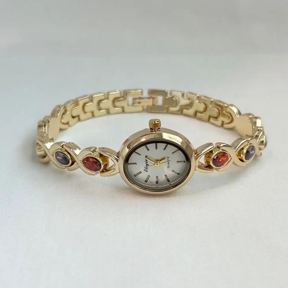 Vintage Inspired Luxury Gold Watch